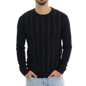 MAGLIA RIGHE NAVY